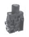 Distributeur pneumatique à activation pneumatique, Port d'air raccord instantané 4mm, Activation par signal d'air, Retour par ressort, 2/2, Orifices d'alimentation latéral , Normalement fermé