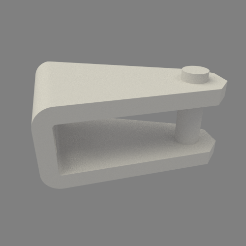 Bracket cylinder diameter 10mm, Rear clevis, Steel