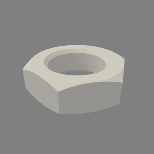 Bracket cylinder diameter 10mm, Nut for the endcaps, Thread M12x1,25, Steel
