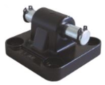 Bracket NFPA Cylinder NFPA diameter 5'', Rear male clevis with pin and snap ring MP4, Aluminum, Pin d. 3/4''
