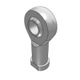 Bracket cylinder diameter 40mm, Rod ball joint, Steel, Thread M12x1.25