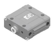 CYL ECOFLAT d25 MAGN, CHROMED ROD FEM Thr M5