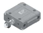 CYL ECOFLAT d32 MAGN CHROMED ROD MALE Thr M10 X 1.25