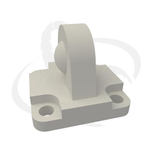 REAR MALE CLEVIS, BEARING, INOX 316, ISO d.32