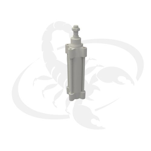 Cylindre ISO 15552, Tout INOX 316, Magnétique, Amortisseurs ajustables, ports G1/8''