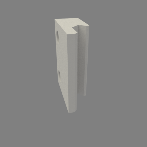Bracket cylinder diameter 25mm, Intermediate support, Aluminium