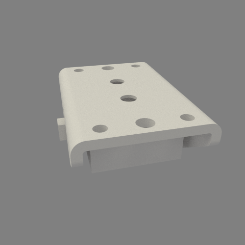 Bracket cylinder diameter 25mm, Oscillating hinge, Acier