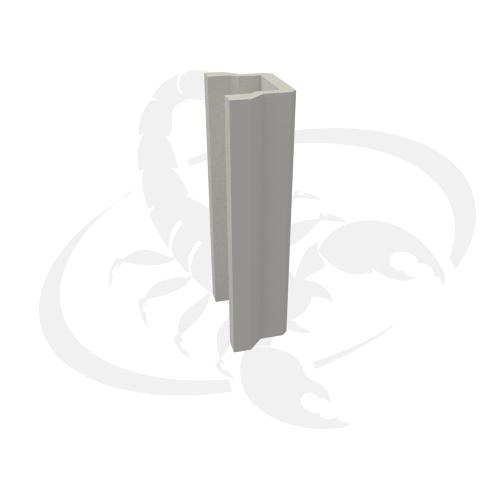 Bracket cylinder diameter 25mm, Complete sliding shoes, Aluminium