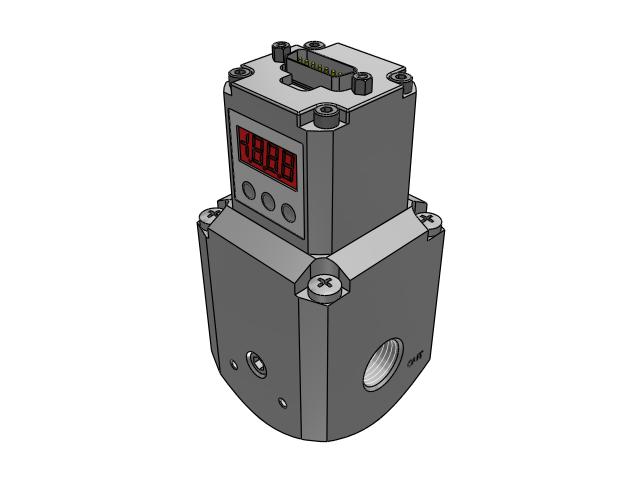 Proportional regulator, Size 3, CANopen version, 0-5 BAR + Display, Sub 15 poles