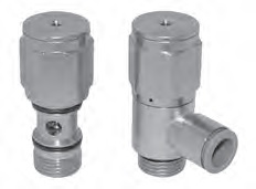 Block valve unidirectional 1/2, 1/2 hose fitting