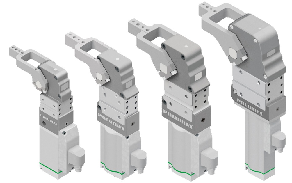 Pince électrique à genouillère, montage international, moteur sans balais 48 VDC avec variateur, taille 40, sans bras, connecteur avec boîtier rotatif