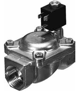 ELECT VALVE, G 2'', 2/2 NC, Brass, 110 VAC, FPM Seals, DIAPH