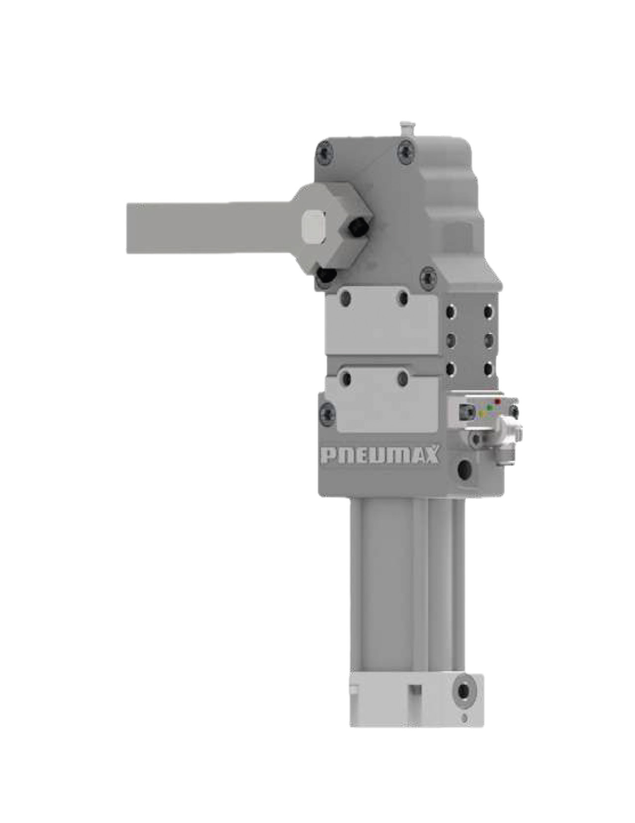 High-efficiency gripper with NAAMS mount, pneumatic, 63mm body diameter, electronic sensor with M12 swivel connector, NPT port, COMES WITH INTEGRATED ANTI-DROP DEVICE, arm not included