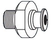 Insert with inox filter, Male G1/8