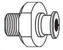 Insert with inox filter, Male G3/8