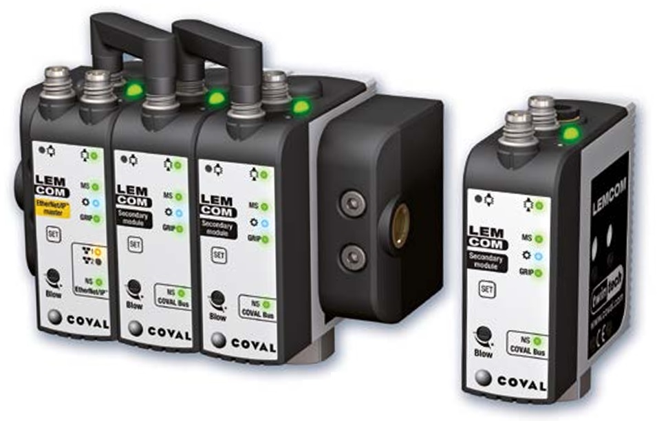 VACUUM PUMP 60%, 1.2mm NOZZLE, VACUUM NO & BLOW OFF NC, ETHERNET IP, 1/4''GBSP BANK OF 7 (1 MASTER + 6 SECONDARY)
