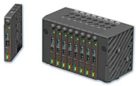 Banque de 3 micro-pompes à vide MPXS commandées et communicantes