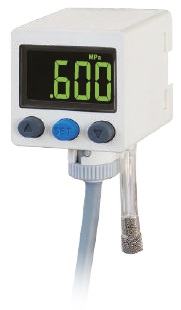 PRESSOSTAT, AJUSTABLE, MONT PANNEAU, 0~1MPa, 2PNP+ANA(1-5V),  G1/8