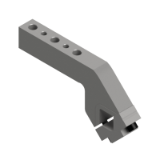 NAAMS Clamping Arm, 19mm Shaft, 25mm OFFSET, 150mm Length, Steel, Max 135 degree angle