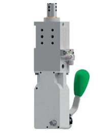 RETRACTABLE LOCATING PIN PACKAGE, 50MM BORE, 50MM STROKE, ELECTRONIC SENSOR WITH M12 SWIVEL CONNECTOR - PNP, GAS PORT, ROD TERMINATION FOR OFFSET PINS, ROD ORIENTATION TYPE 4 - NO RETURN ACCEPT