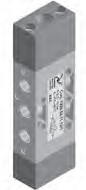Pneumatic actuated pneumatic valve, G 1/8 air ports, Polymer body, Air piloted, Differential internal air piloted return, 5/2