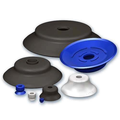 Vaccum cup extra-flat 3.5mm Nitrile (Black)