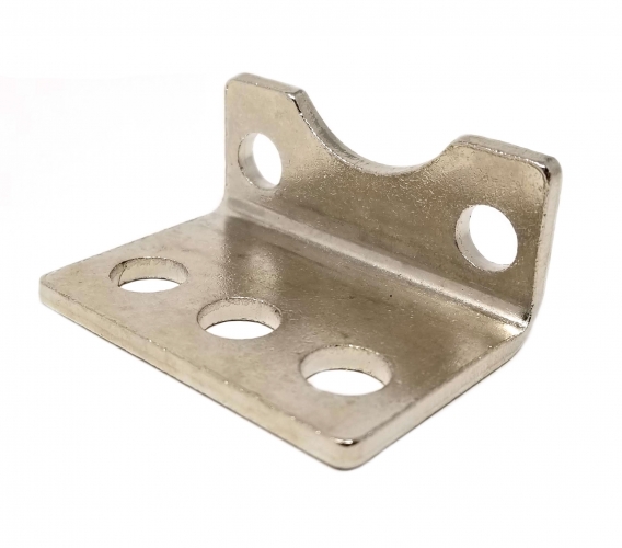 Fixation vérin NFPA diamètre 2 1/2'', Paquet de 2 équerres 90° degrés MS1, Acier