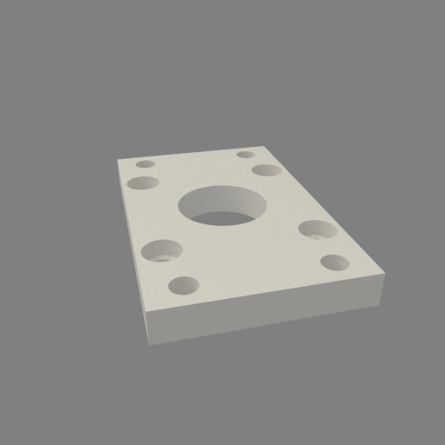 Fixation vérin comptact diamètre 80mm, Plaque avant ou arrière, Acier